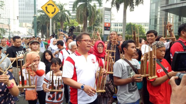 Rudiantara di Acara Bangkit Indonesia (Foto: Fahrian Saleh/kumparan)