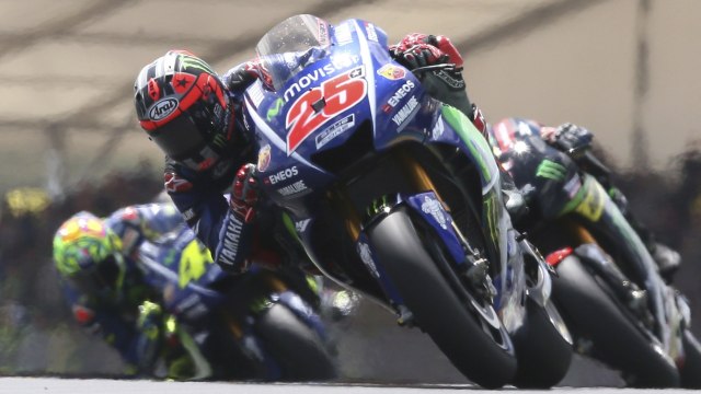 Vinales juara MotoGP Prancis. (Foto: AP Photo/David Vincent)