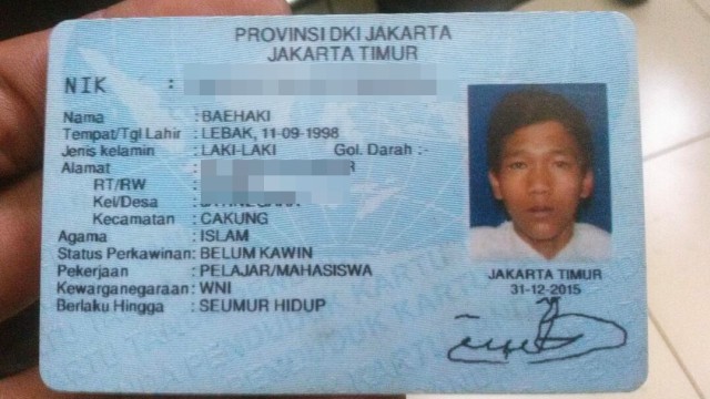 Identitas korban pengeroyokan oleh geng motor. (Foto: Dok. Istimewa)