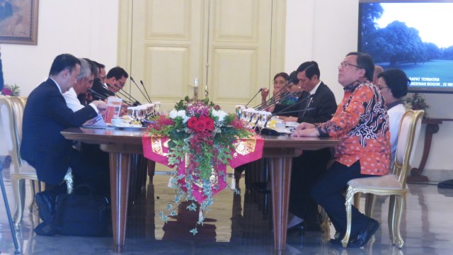 Ratas Kabinet Soal OBOR di Istana Bogor. (Foto: Yudhistira Amran Saleh/kumparan)