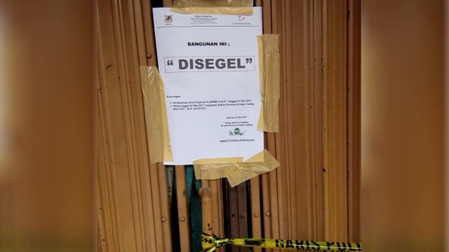 Ruka bekas pesta gay disegel (Foto: Diah Harni/kumparan)