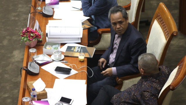 Polri rapat kerja bersama Komisi III DPR RI (Foto: Fanny Kusumawardhani/kumparan)