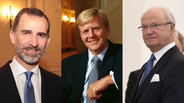 Felipe VI,Willem Alexandre, dan Carl XVI Gustaf (Foto: Wikimedia/Biro Sespres)