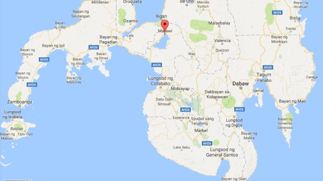 Peta Kota Marawi (Foto: Google Maps)