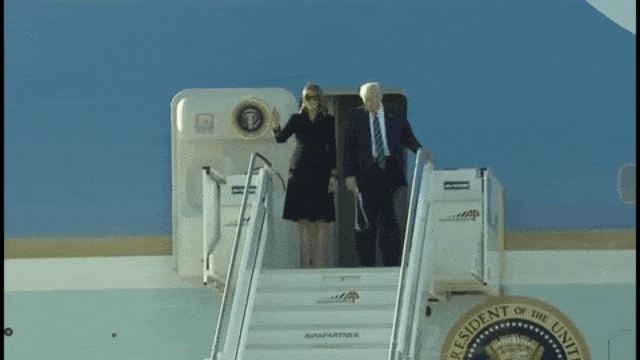 Melania dan Donald Trump di Italia (Foto: Baaghi TV/Youtube)