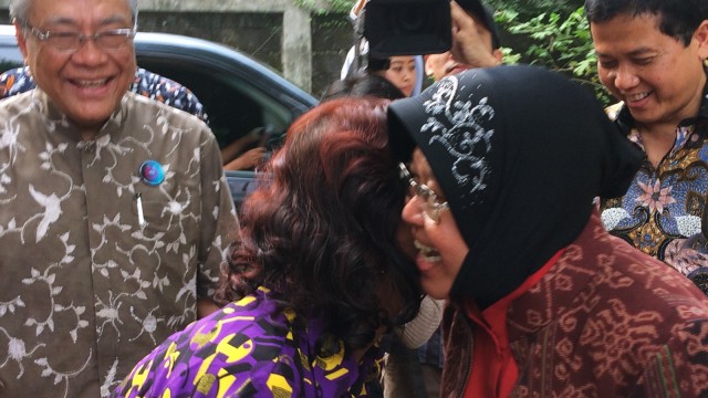 Susi Pudjiastuti dan Tri Rismaharini. (Foto: Iqra Ardini/kumparan)