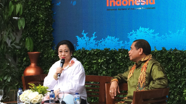 Megawati di Launching Gerakan Jaga Bumi. (Foto: Iqra Ardini/kumparan)