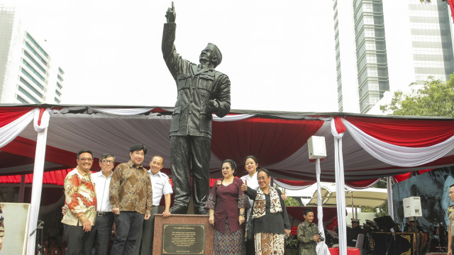 Peresmian Patung Soekarno (Foto: Antara/Muhammad Adimaja)