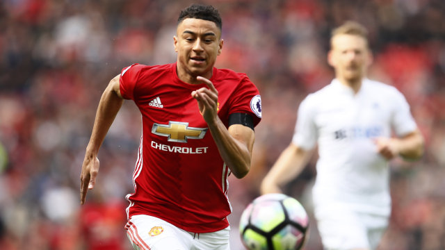 Lingard selalu tampil positif di partai puncak. (Foto: Jason Cairnduff/Reuters)