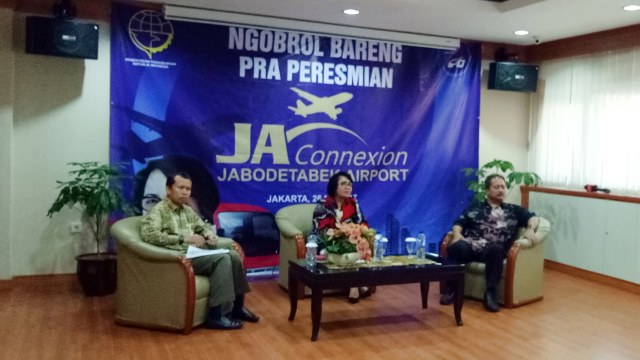 Diskusi peresmian JA Connexion Jabodetabek Airport (Foto: Ela Nurlaela/kumparan)