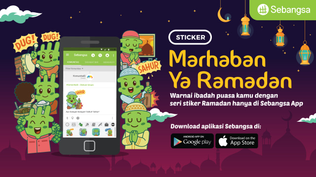 Yuk, Ekspresikan Gempita Ramadan Lewat Seri Stiker Lucu Ini!