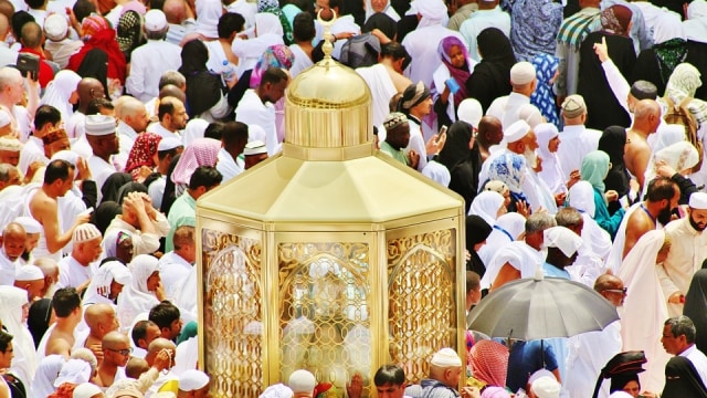 Ilustrasi umat Muslim beribadah di Mekkah. Foto: Pixabay