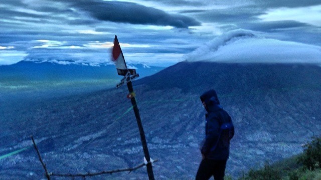 Pos 5 Gunung Sindoro. (Foto: Naufal Abdurrasyid/kumparan)