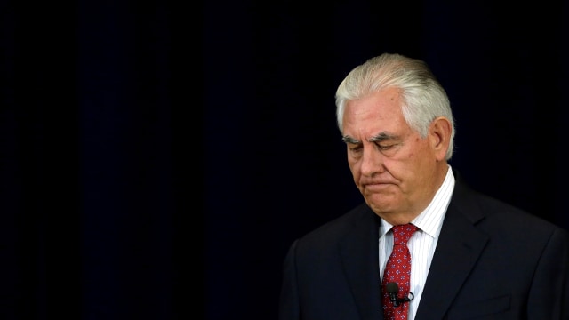 Menteri Luar Negeri AS Rex Tillerson  (Foto: REUTERS/Yuri Gripas)