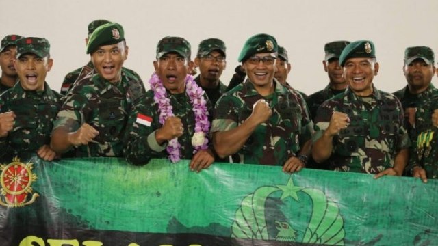 Kontingen penembak TNI AD. (Foto: Dok. Penkostrad)