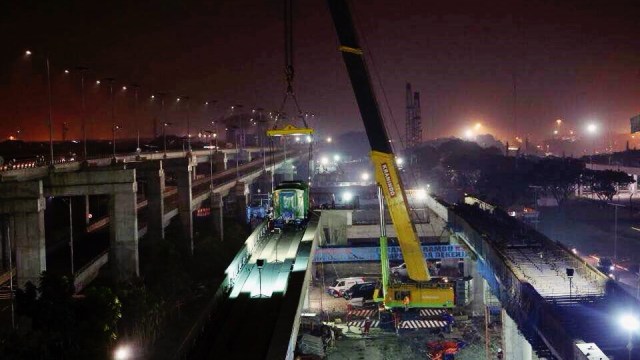 Gerbong Skytrain tiba di Bandara Soetta (Foto: Dok. AP II)