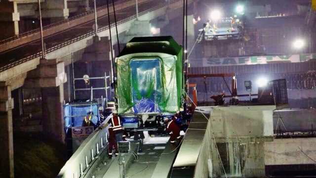 Gerbong Skytrain tiba di Bandara Soetta (Foto: Dok. AP II)