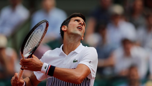 Djokovic di Prancis Terbuka 2017. (Foto: Gonzalo Fuentes/Reuters)