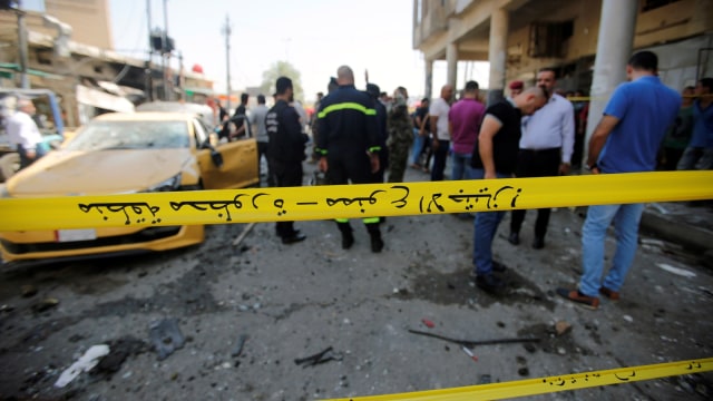 Serangan bom di Irak. (Foto: Reuters/Khalid al-Mousily)