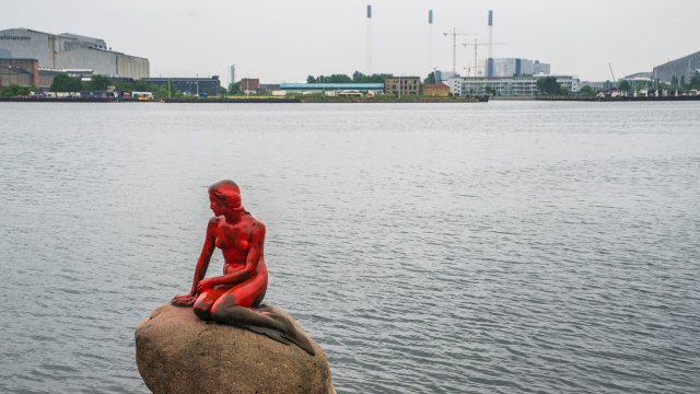 Little Mermaid di Kopenhagen (Foto: Ida Marie Odgaard/Scanpix Denmark/via REUTERS)