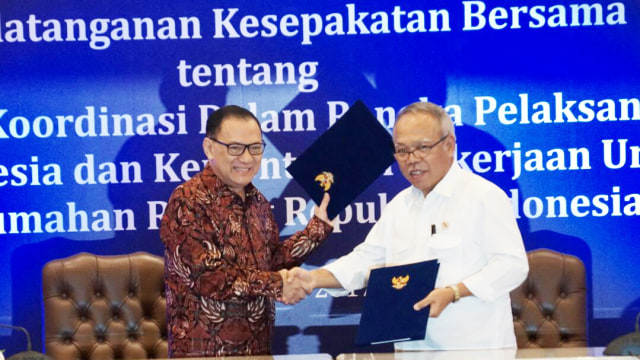 Kerjasama Bank Indonesia dan Kemenpupera. (Foto: Aditia Noviansyah/kumparan)