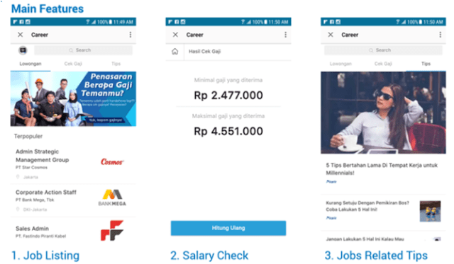 Fitur lowongan pekerjaan di BlackBerry Messenger. (Foto: BlackBerry)