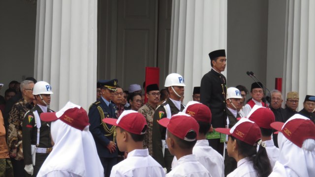 Jokowi pimpin upacara Hari Lahir Pancasila (Foto: Yudhistira Amran Saleh/kumparan)