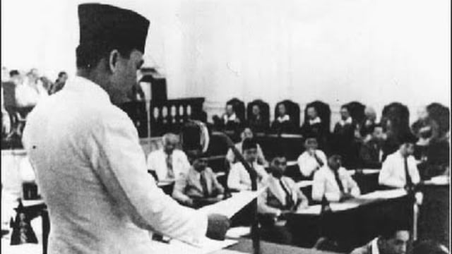 Presiden Sukarno saat Sidang BPUPKI (Foto: belajar.kemendikbud.go.id)