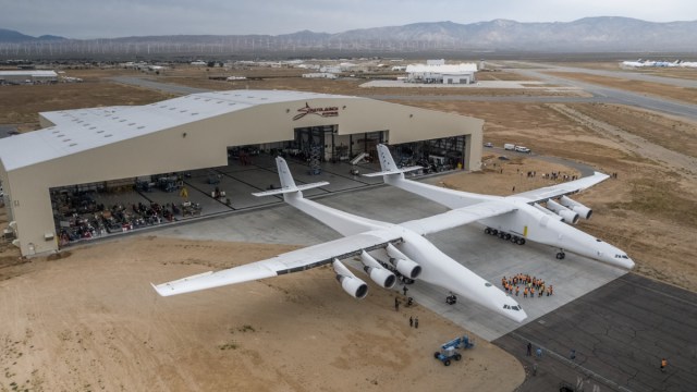 Pesawat Stratolaunch tampak atas. (Foto: Stratolaunch Systems)