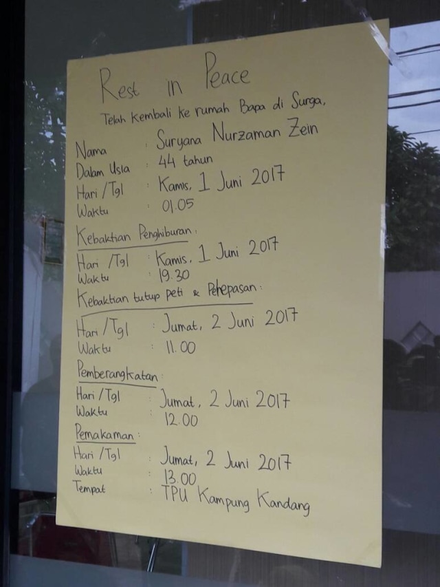 Jadwal pemakaman Yana Zein (Foto: Istimewa)