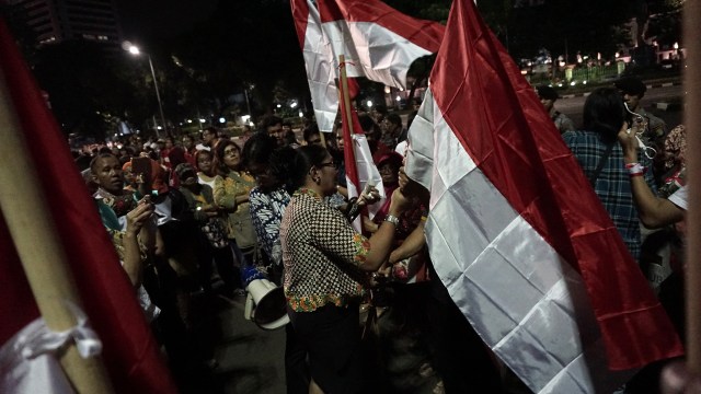 Bendera merah putih di Hari Lahir Pancasila (Foto: Aditia Noviansyah/kumparan)