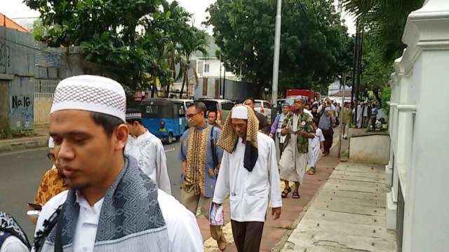 Aksi bela ulama (Foto: Teuku Valdy/kumparan)