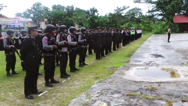 Brimob Kaltim kirim pasukan ke Kalimatan Utara. (Foto: Dok. Humas Brimob)