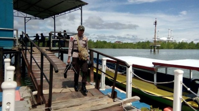 Brimob Kaltim kirim pasukan ke Kalimatan Utara. (Foto: Dok. Humas Brimob)