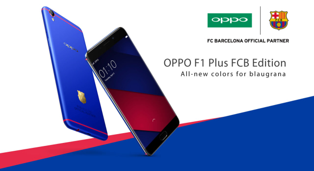 Oppo F1 Plus edisi Barcelona. (Foto: Oppo)