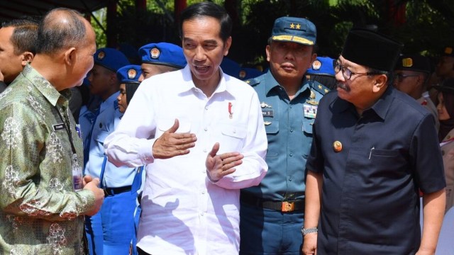 Jokowi di peresmian SMAN Taruna Nala Malang (Foto: Dok. Biro Pers Setpres/Laily Rachev)