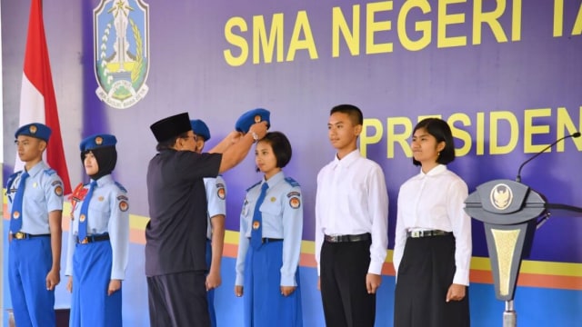 Jokowi di peresmian SMAN Taruna Nala Malang (Foto: Dok. Biro Pers Setpres/Laily Rachev)