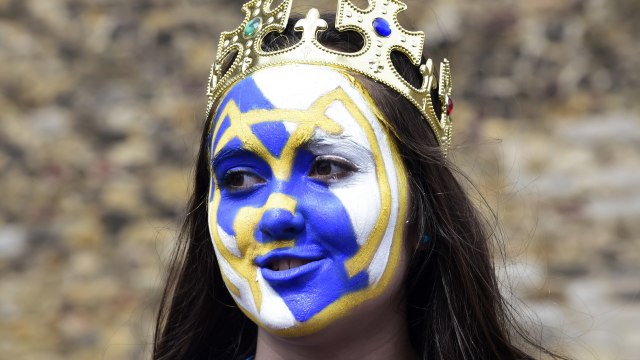 Fans Real Madrid yang ada di Cardiff (Foto: Reuters / Rebecca Naden Livepic)