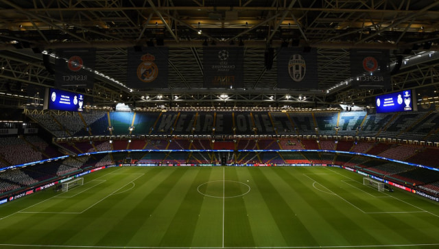 Penampakan atap Millennium Stadium yang ditutup (Foto: Twitter/ @championsleague)