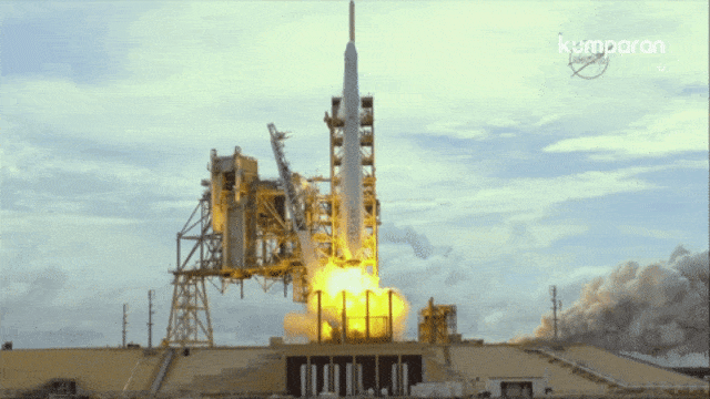 Roket kargo bekas SpaceX (Foto: NASA TV)