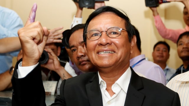 Pihak oposisi Hun Sen, Kem Sokha (Foto: REUTERS/Samrang Pring)