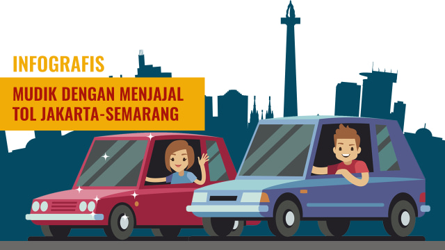 Infografis Mudik via Tol Jakarta-Semarang (Foto: Faisal Nu'man/kumparan)