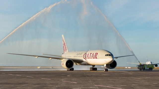 Penerbangan Qatar Airways. (Foto:  REUTERS via Qatar Airways)