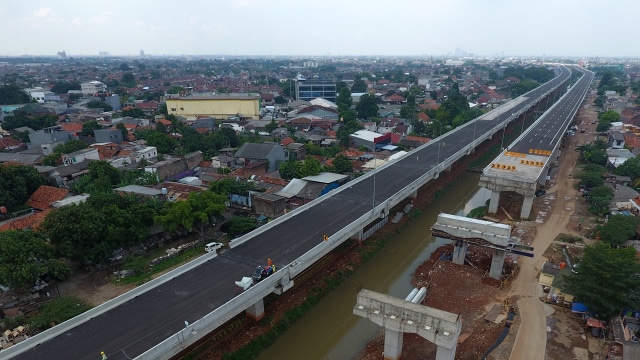 Proyek Tol Becakayu (Foto: ANTARA FOTO/Wahyu Putro A)