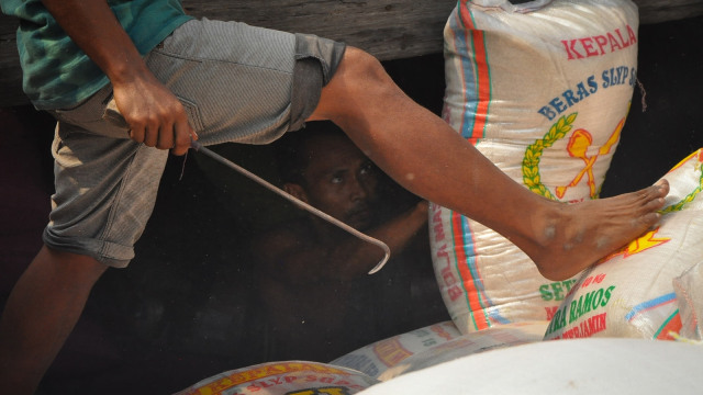 Pekerja Bongkar Muat Pelabuhan Sunda Kelapa (Foto: Kevin Kurnianto/kumparan)