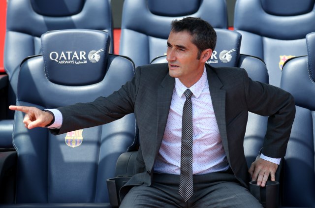 Valverde di bench Barcelona. (Foto: Albert Gea/Reuters)