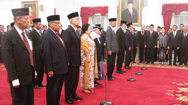 Pelantikan UKP-PIP di Istana Negara. (Foto: Yudhistira Amran Saleh/kumparan)