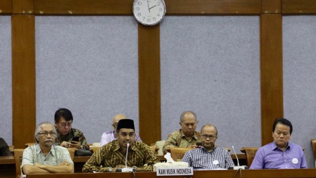 Kami Musik Indonesia datangi Badan Legislasi (Foto: Fanny Kusumawardhani/kumparan)