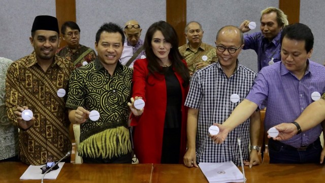 Kami Musik Indonesia datangi Badan Legislasi (Foto: Fanny Kusumawardhani/kumparan)