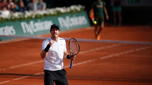 Murray lolos ke semifinal Prancis Terbuka. (Foto: Reuters/Benoit Tessier)